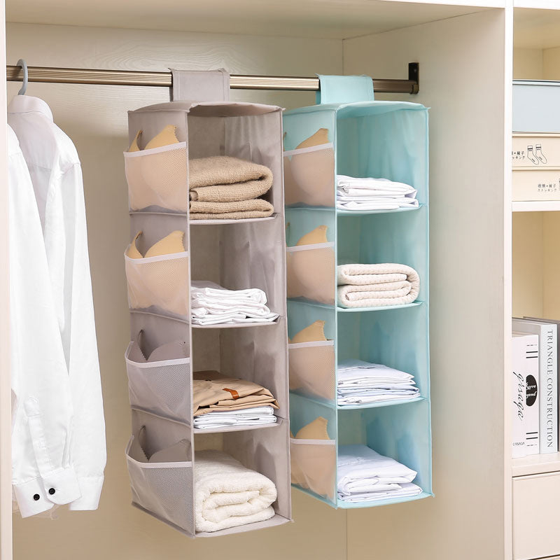 Multi-layer  Washable Wardrobe Foldable Hanging cloth Storage Hanging Bag Underwear Socks Storage Bag