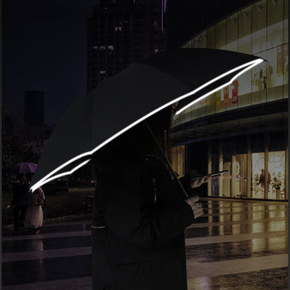 LED Flashlight Lighting Rain and Sunshine Folding Umbrella