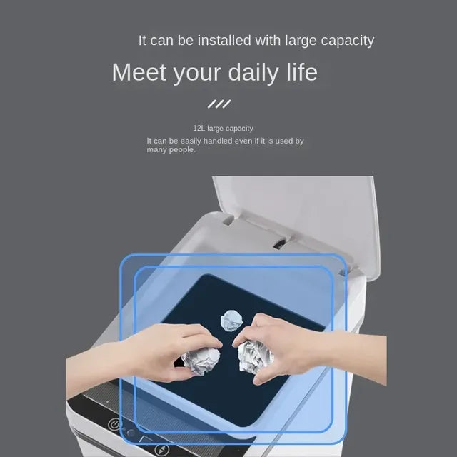 Smart Automatic Sensor Trash Can: Ideal for Kitchen & Bathroom